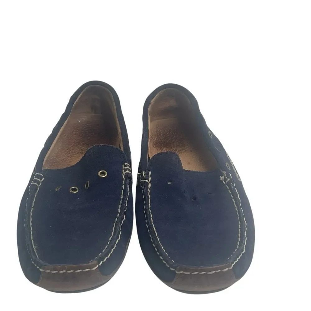 Polo Ralph Lauren Wyndings Slip-On-Driving Men's Loafers Tan Navy SZ 9.5